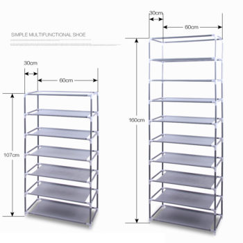 27 Paris Shoe Storage Organizer with Dustproof Cover 2 Shoe Storage Organizer 10 Layer 11