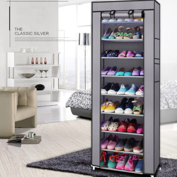 27 Paris Shoe Storage Organizer with Dustproof Cover 5 Shoe Storage Organizer 10 Layer 19
