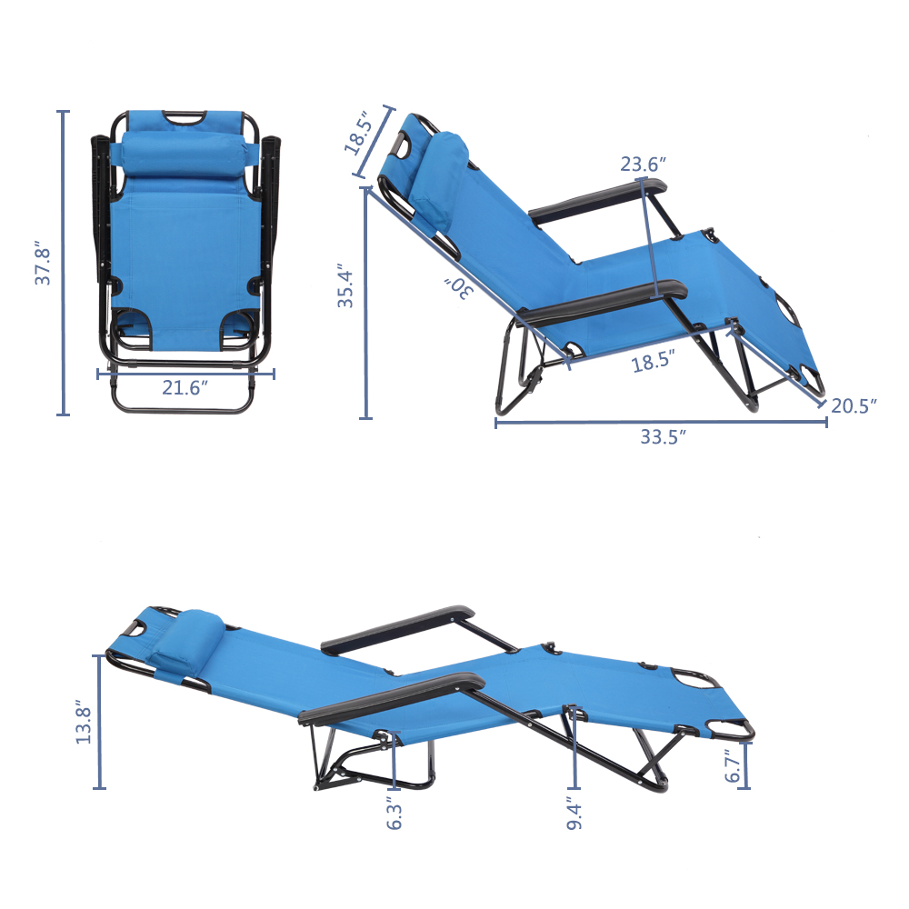 Folding Patio Lounge Chair 18