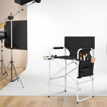 Black Director Chairs with Side Table 6 director chairs outdoor 5