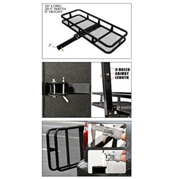 Mounted Folding Cargo Carrier Black 1 eb187686 6b27 4c02 a35a 582faaed4c4a