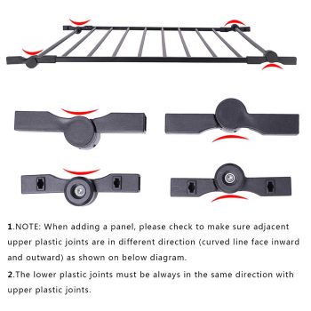 142 Inch Wide Steel Configurable Safety Baby Gate Fireplace Fence 6 Panel Mental Play Yard for ToddlerPetChristmas Tre B086HPXS39 4